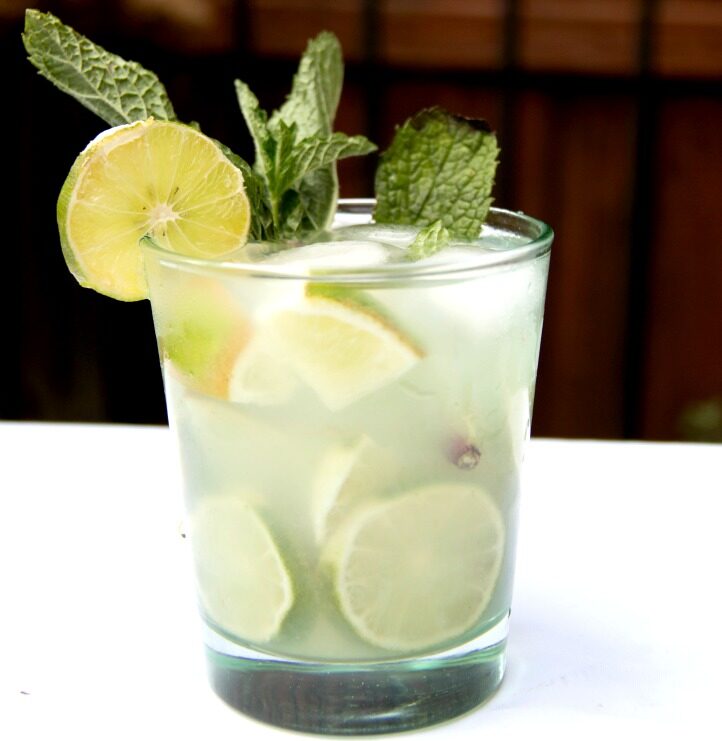 Mint Caipi ( Memorial Day Weekend Drink)