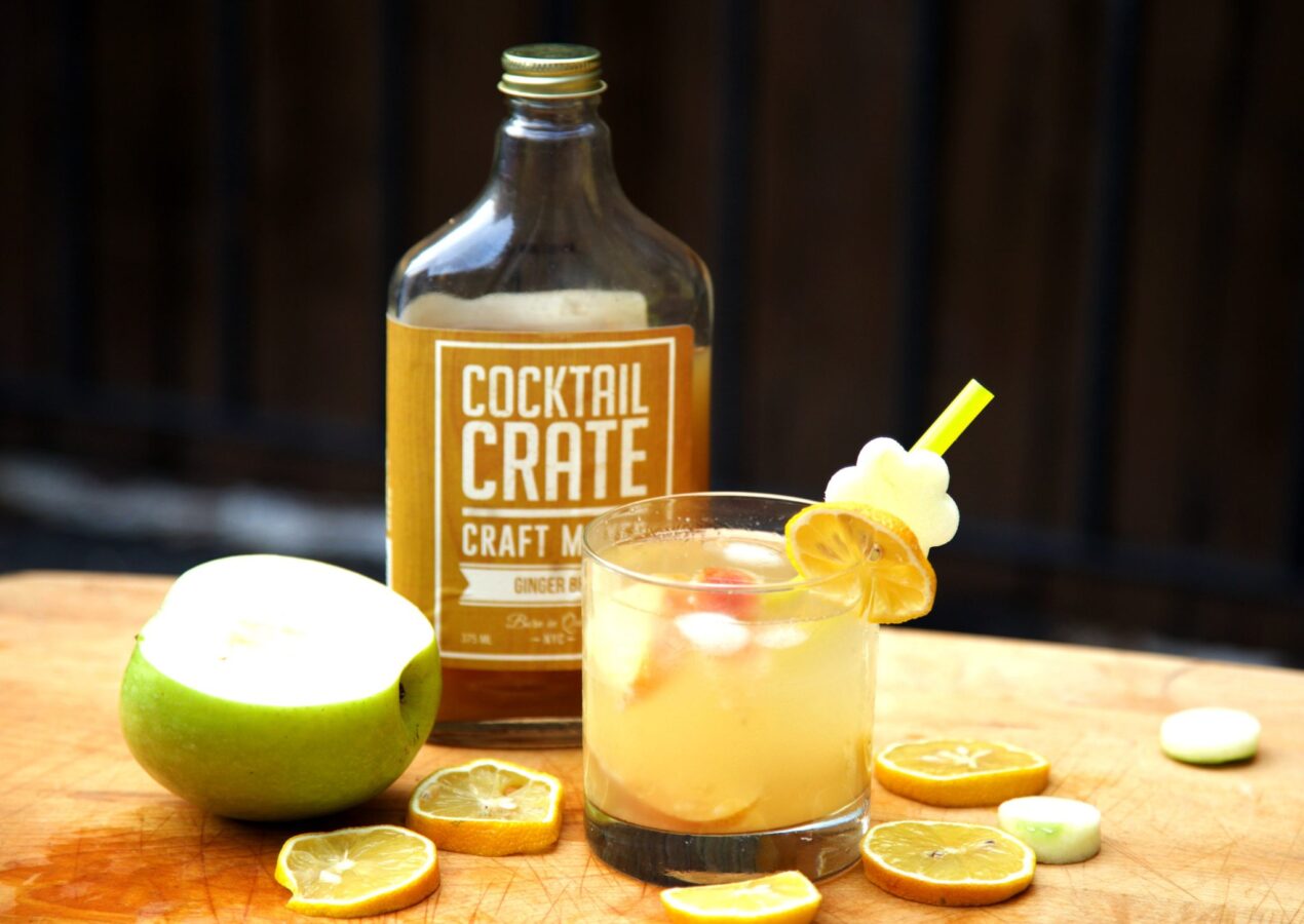 Como Fazer a Big Apple Caipi usando Cocktail Crate Ginger Bee pre mix